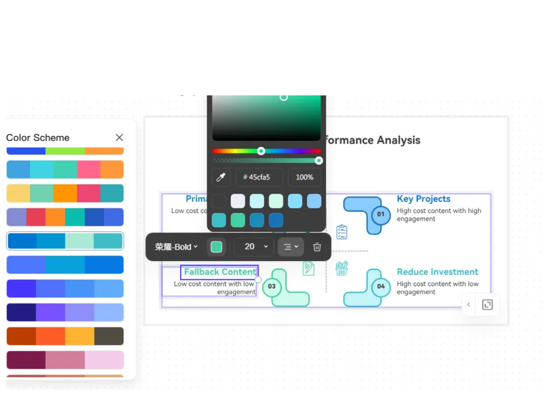 Flexible Styles and Color Customization