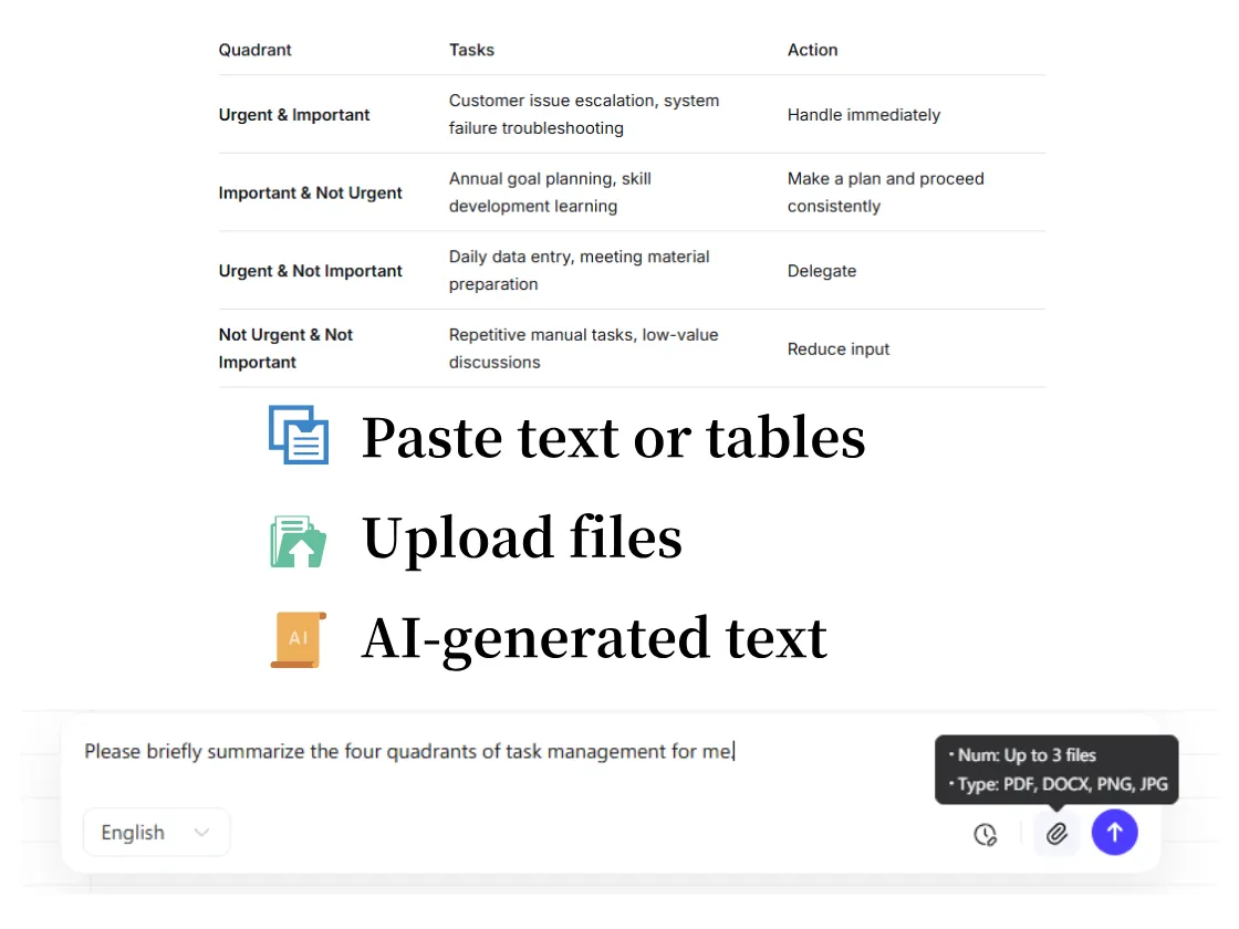 Import Text in Multiple Formats