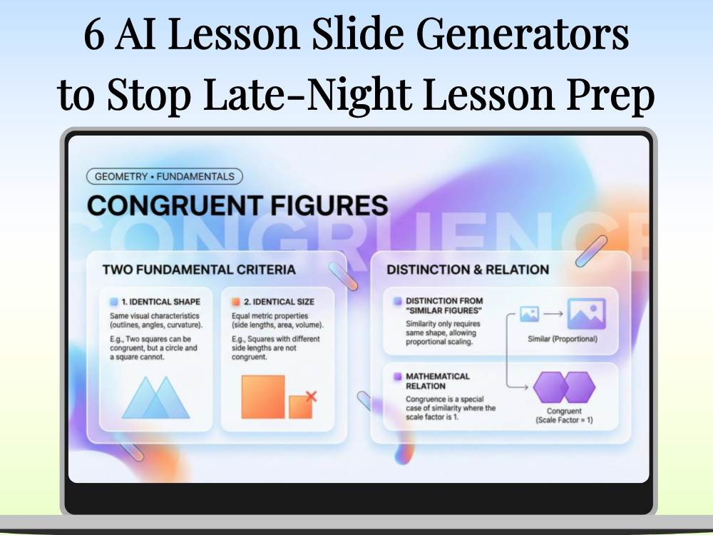 6 AI Lesson Slide Generators to Stop Late-Night Lesson Prep