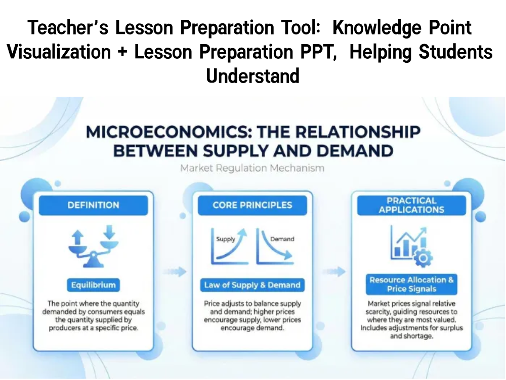 Teacher’s Lesson Preparation Tool: Knowledge Point Visualization + Lesson Preparation PPT, Helping Students Understand