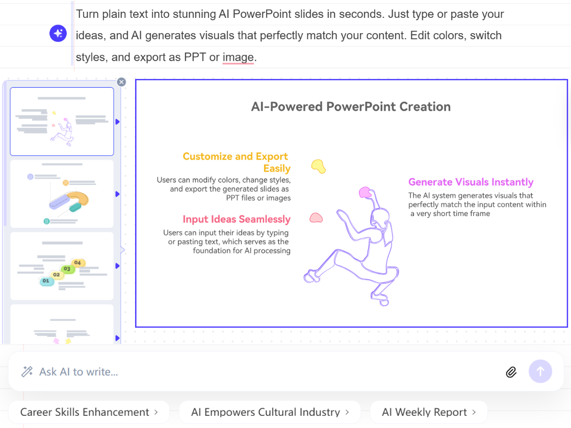 Generate PowerPoint Graphics from Text in One Click
