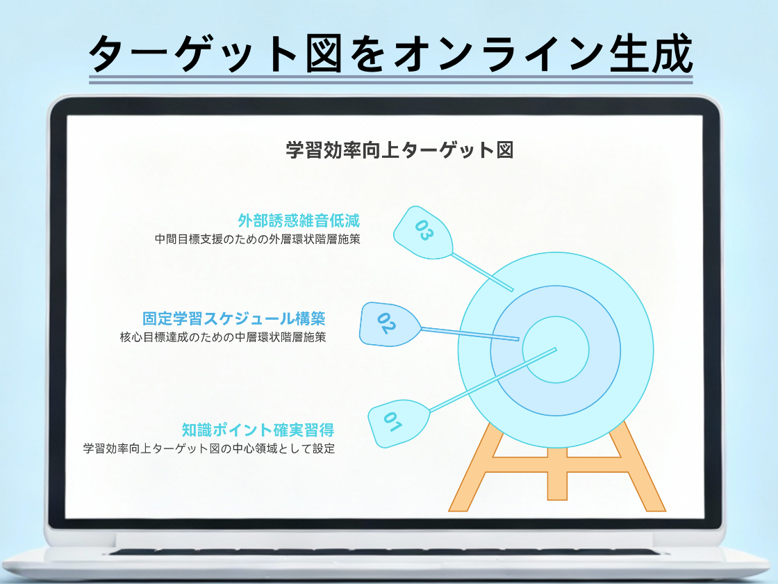 AIでターゲット図をオンライン生成
