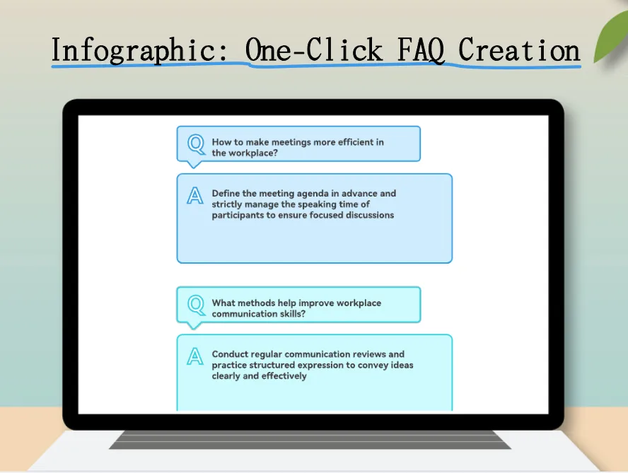 One-Click FAQ Infographic Creator