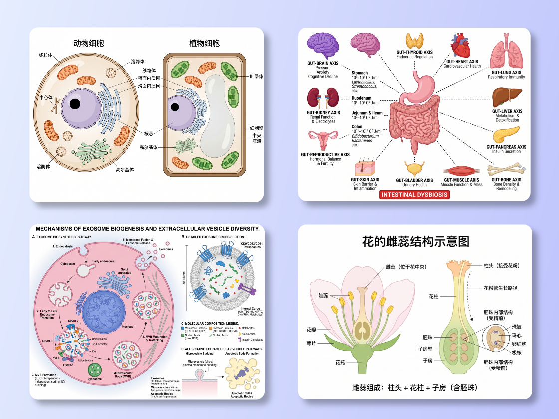 Hasilkan diagram penelitian biologi dengan satu klik