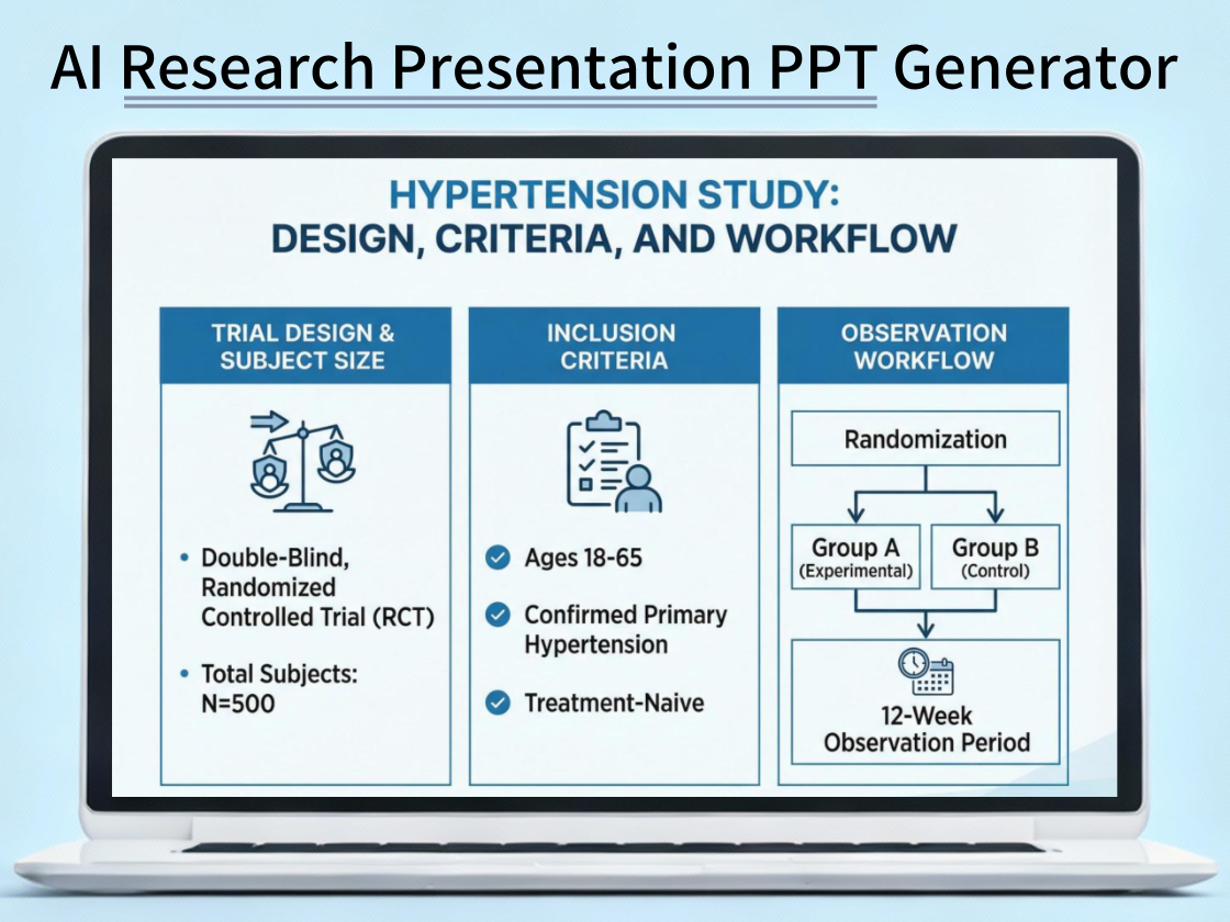 AI Research Presentation PPT Generator