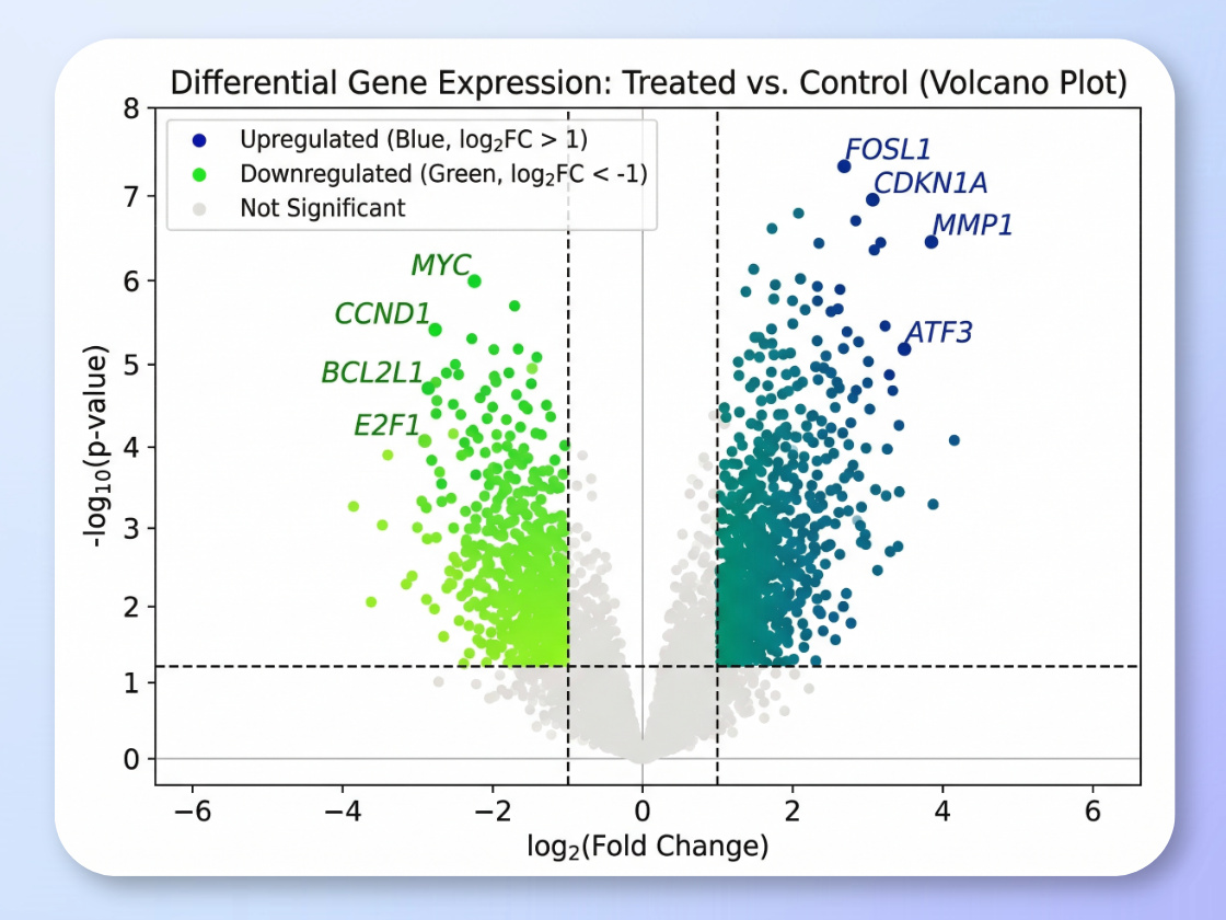 オミクス研究のデータグラフ