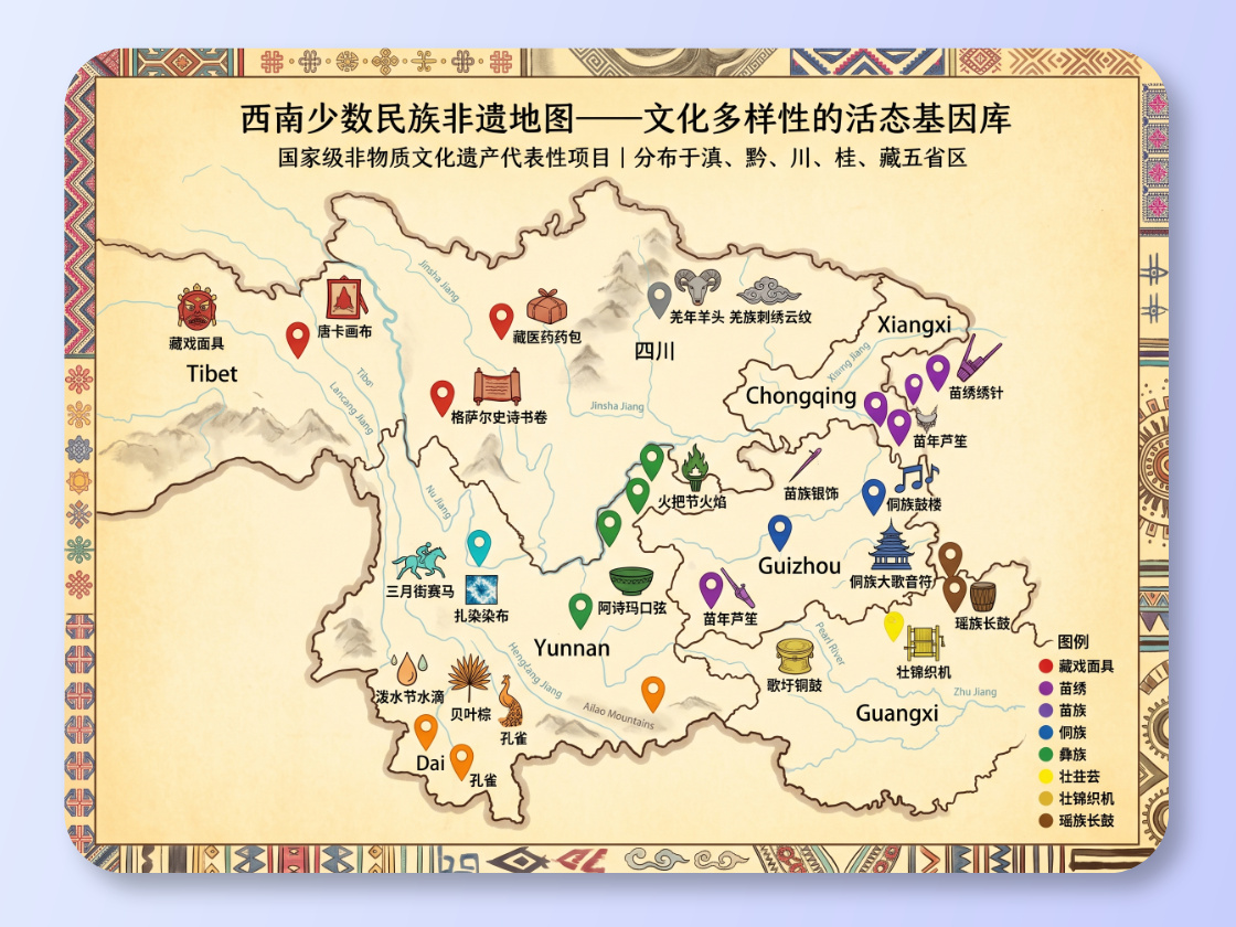 Map of Intangible Cultural Heritage Distribution