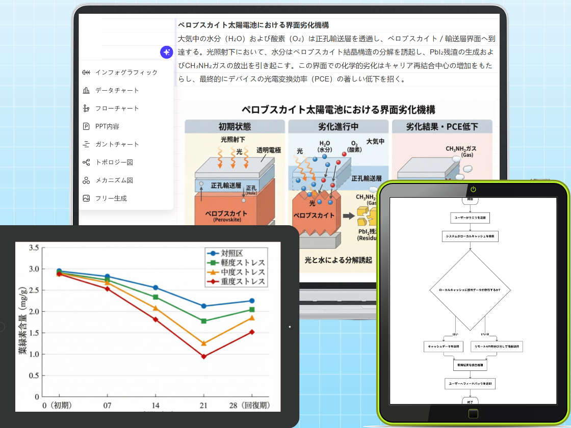 高品質な図解・グラフを自動生成