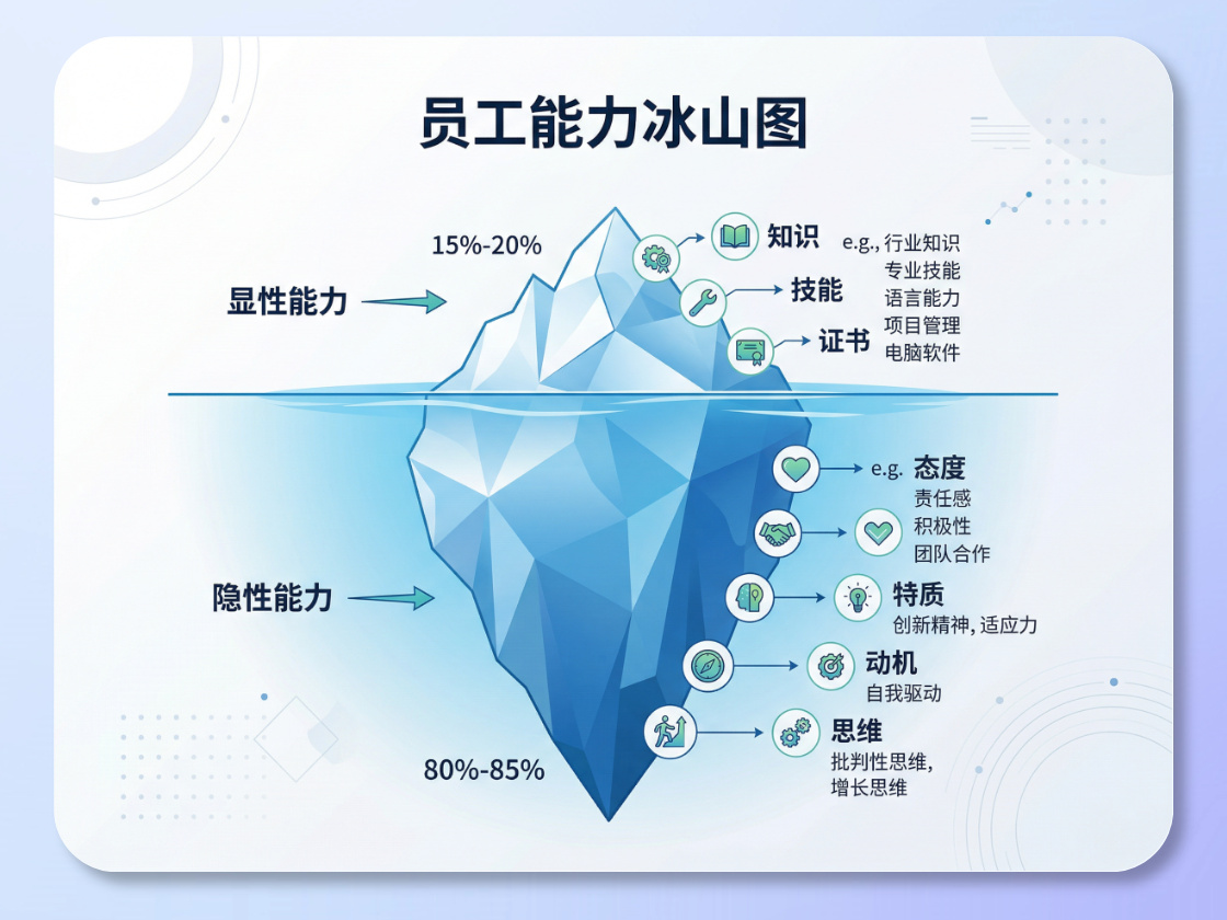Employee Competency Iceberg Chart