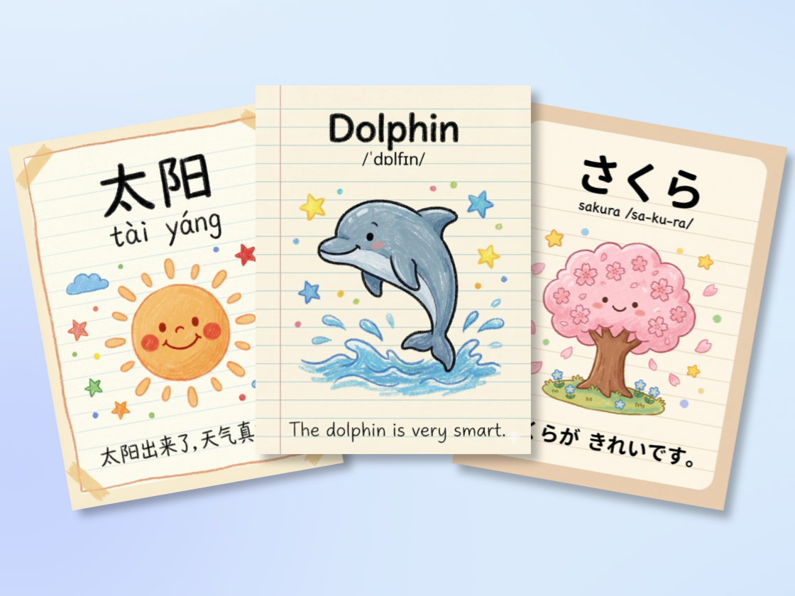Flashcards pour l'apprentissage des langues