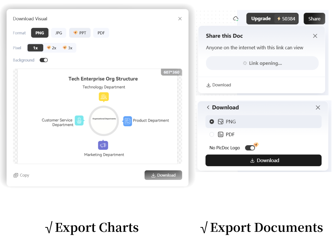 Export and Share in Multiple Formats