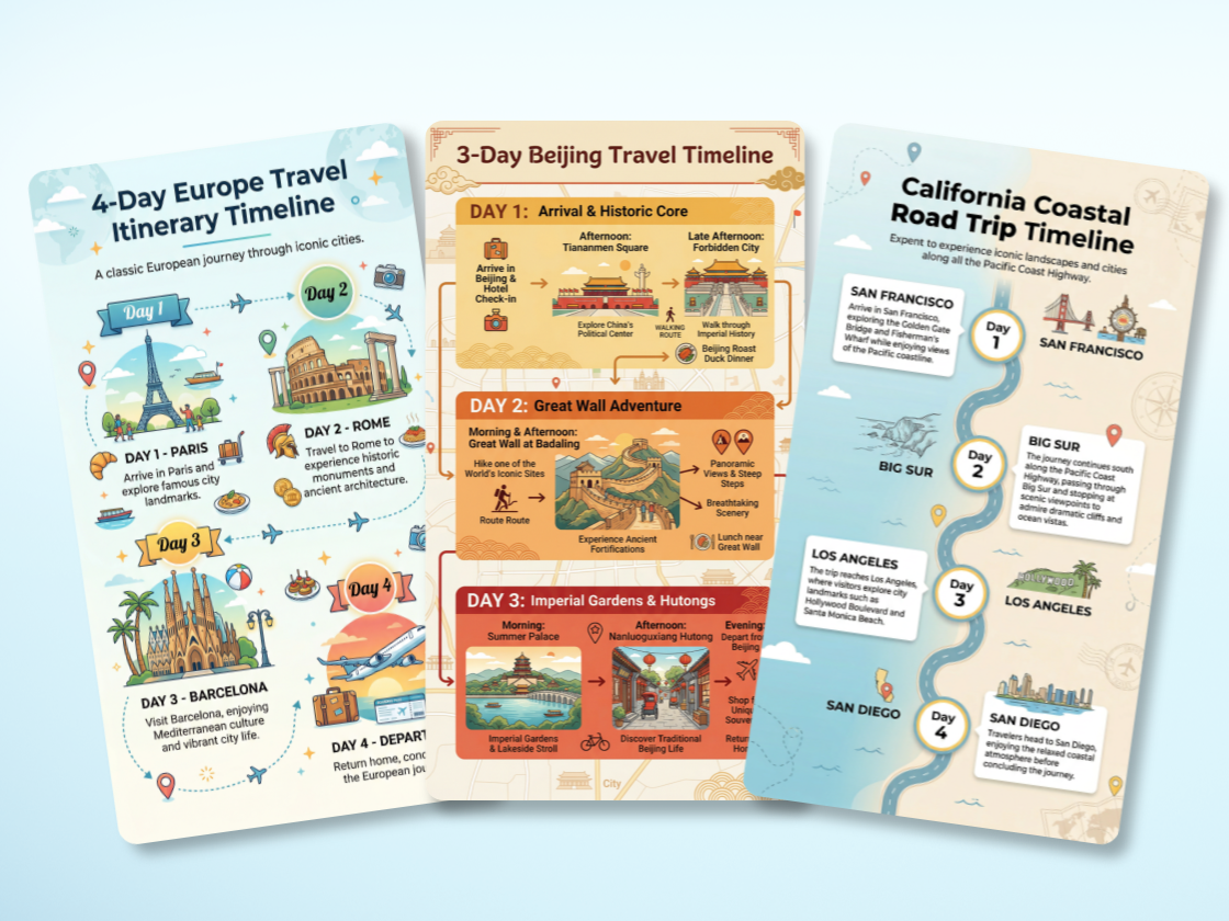 Travel Planning Timeline