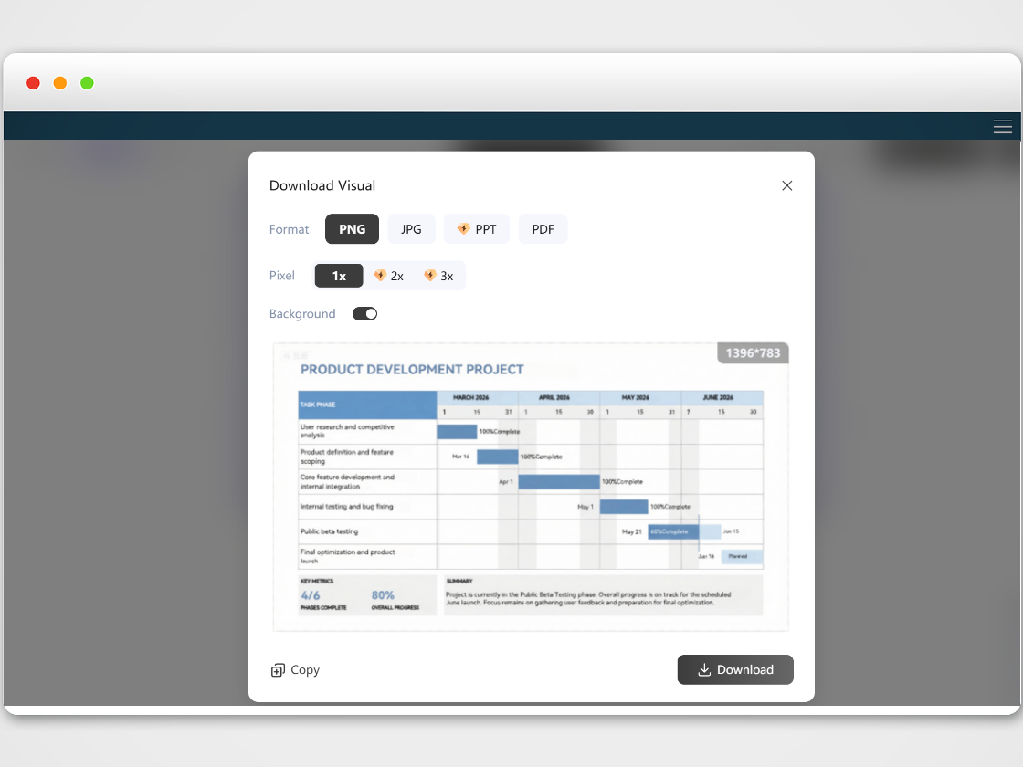 Export in Multiple Formats and Use Anywhere
