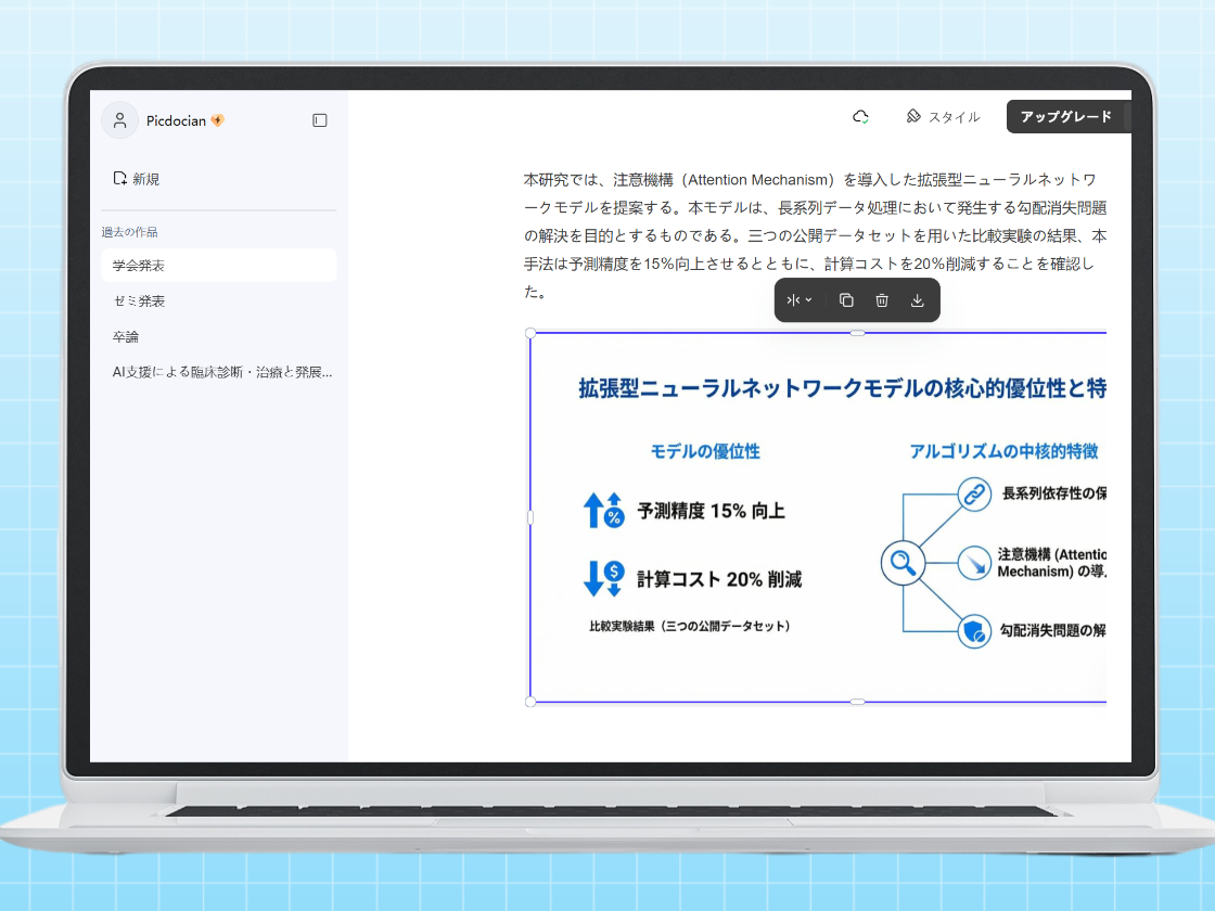 研究発表を支えるオールインワンアシスタント