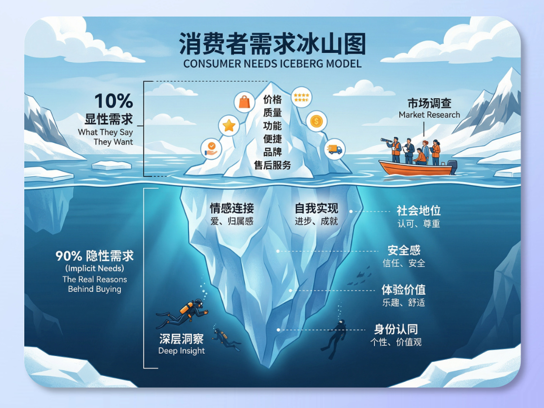 Consumer Needs Iceberg Chart