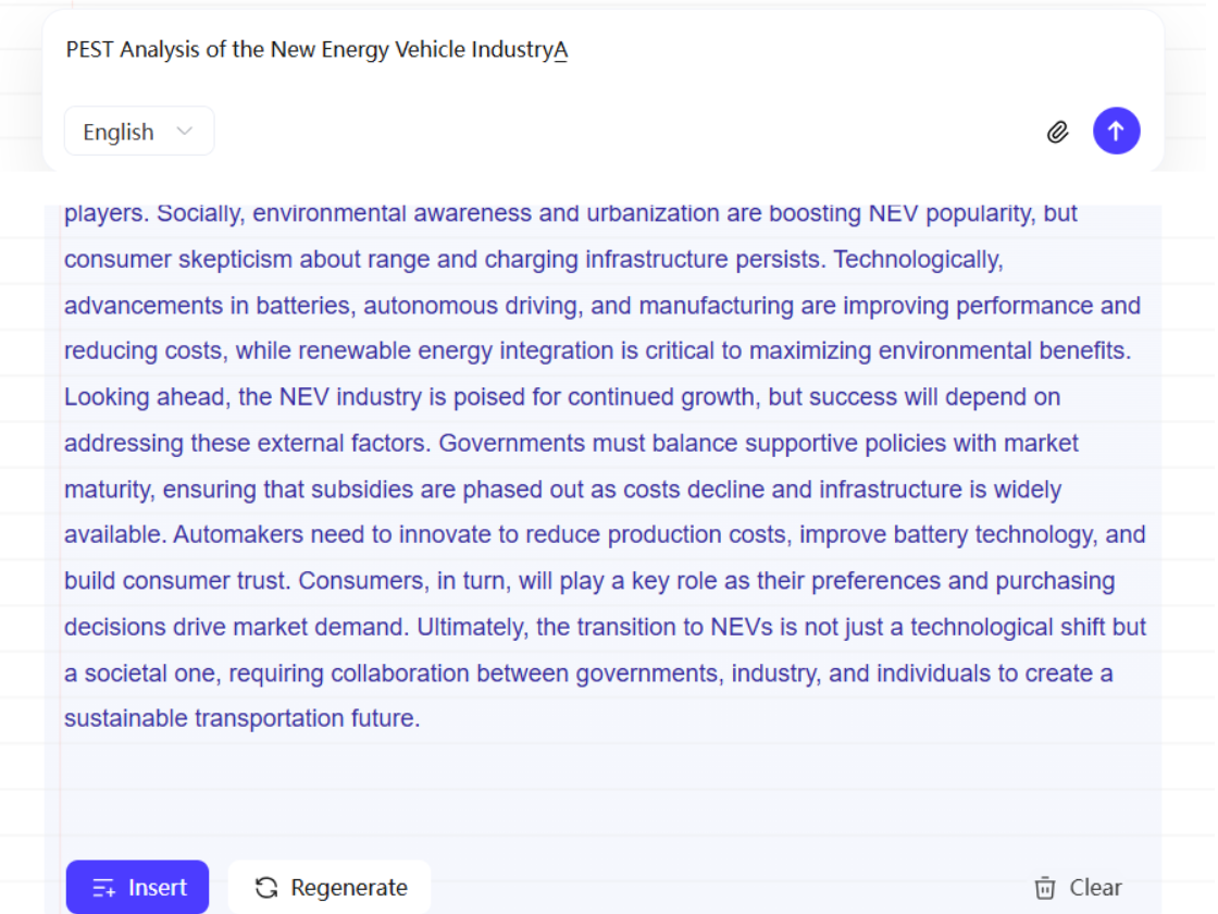 AI Writing Assistance for Deeper Analysis