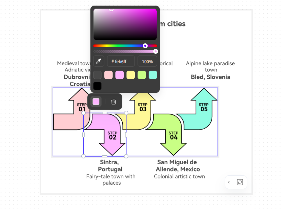 一键配色，提升对比度