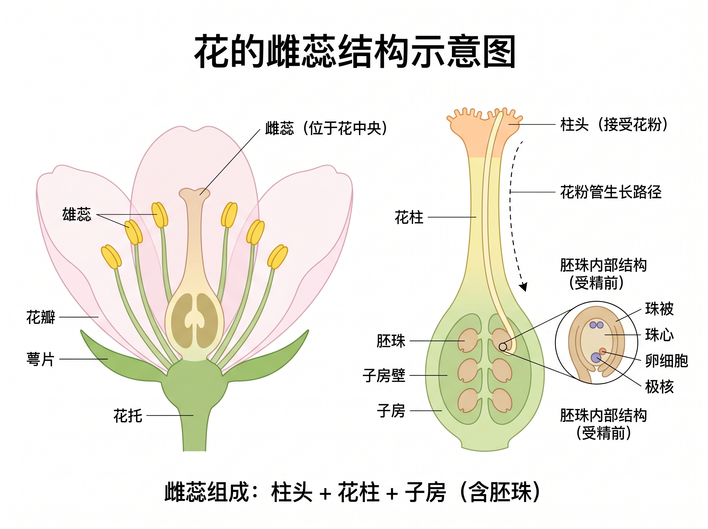 Diagram skematis struktur tumbuhan